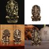Lord Ganesa Elephant God Metal Desk Ornament For Worship And Cultural Display
