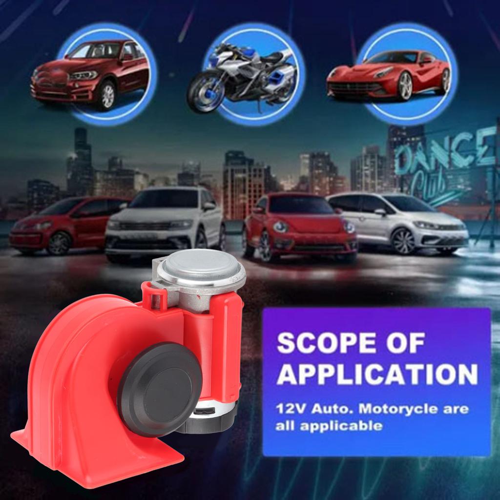 Electric Horn High Decibels Electric Trumpet 136DB Universal Fit for Car Train Boat Truck Motorcycle SUV RV