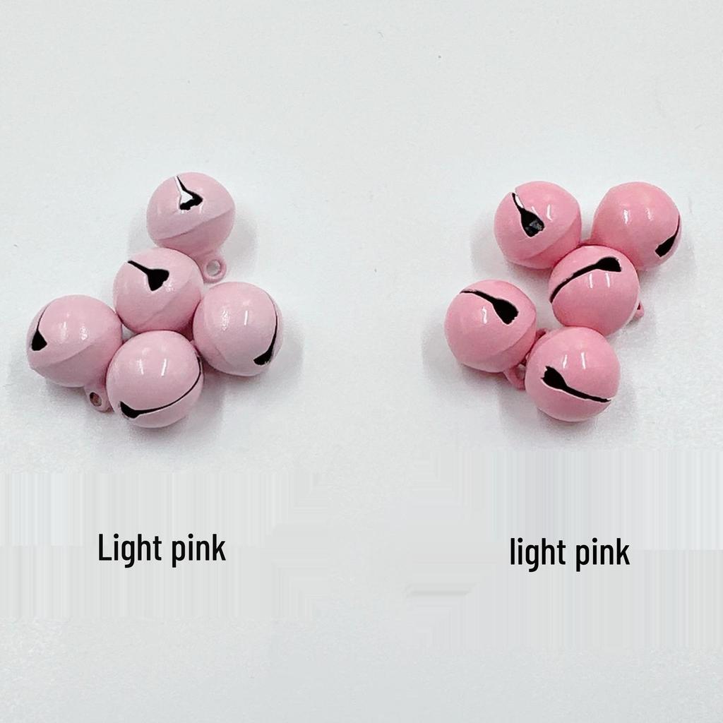 14mm Candy Color Painted Metal Bell Keychain Pendant - DIY Jewelry Accessory
