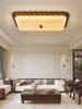 Living room lamp French antique hall ceiling lamp fabric retro log bedroom study lamp Zhongshan lamps
