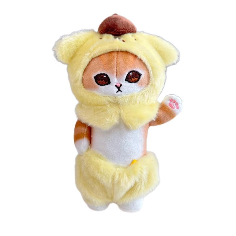 Süßes Katzenkostüm Kurumi Hässlicher Fisch Yu Gui Hundepose Plüschanhänger Japanische Zeichentricktaschendekoration