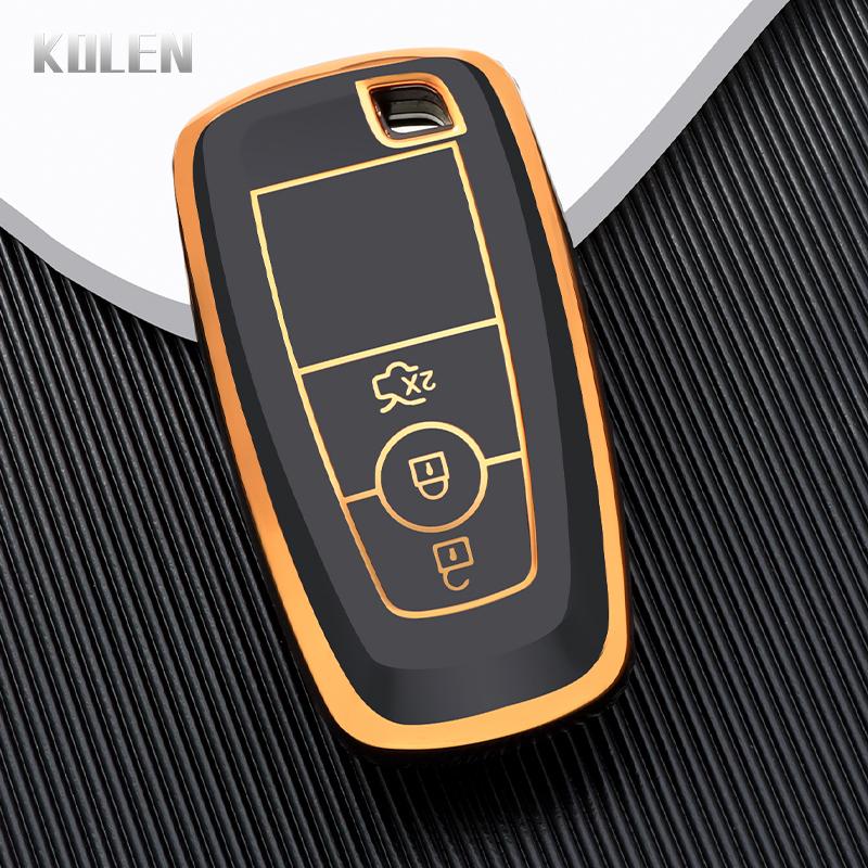 TPU Car Remote Key Case Cover Shell Fob For Ford Mondeo Fusion Mustang Explorer Focus F150 F250 F350 Escape Lincoln Accessories