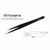 Bent Tip Stainless Steel Precision Tweezers: Fine-Point, Anti-Static Tool for Hair, Acne, Bird's Nest Picking, and Repair.