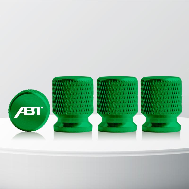 Aluminum ABT Logo Car Wheel Tire Valve Stem Caps Tyre Valve Covers For Skoda Seat Cupra TTRS RS5 RS4 A4 A5 Q3 Q5 Golf Polo 4pcs