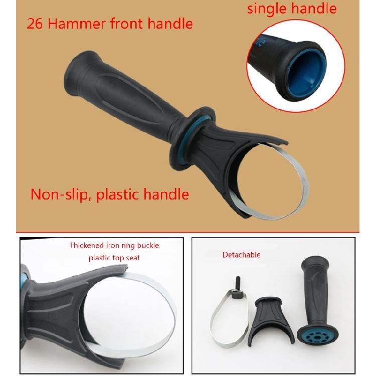 Ersatz-Kunststoff-Seitenhandgriff für Bohrmaschine 60-65 mm Spannbereich für Winkelschleifer