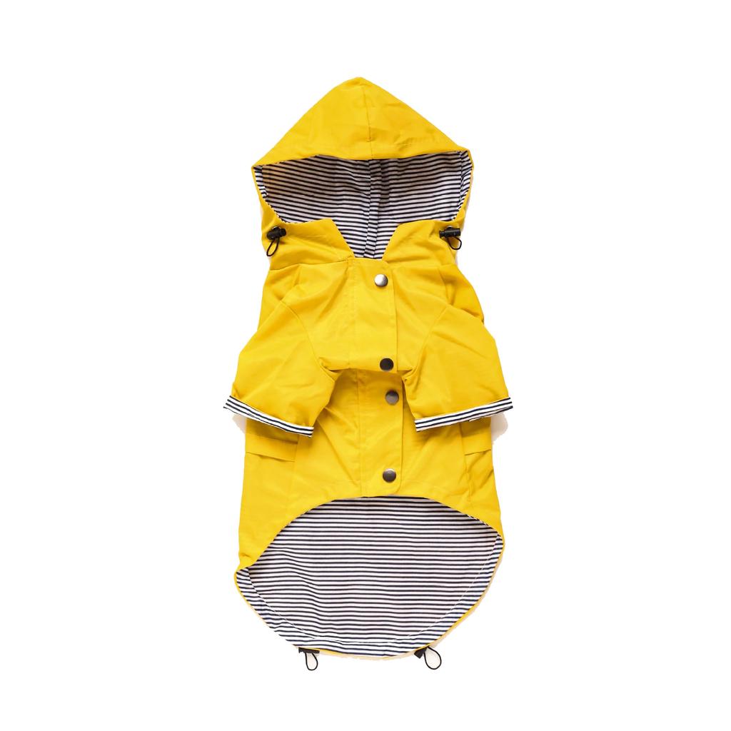 Dog Zip Up  Raincoat with Reflective Buttons, Pet Jacket Windbreaker,Dog Raincoat for Large Dogs with Hood S-5XL Large Breed