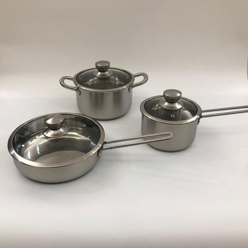 Wutuo Stainless Steel 3-Piece Cookware Set