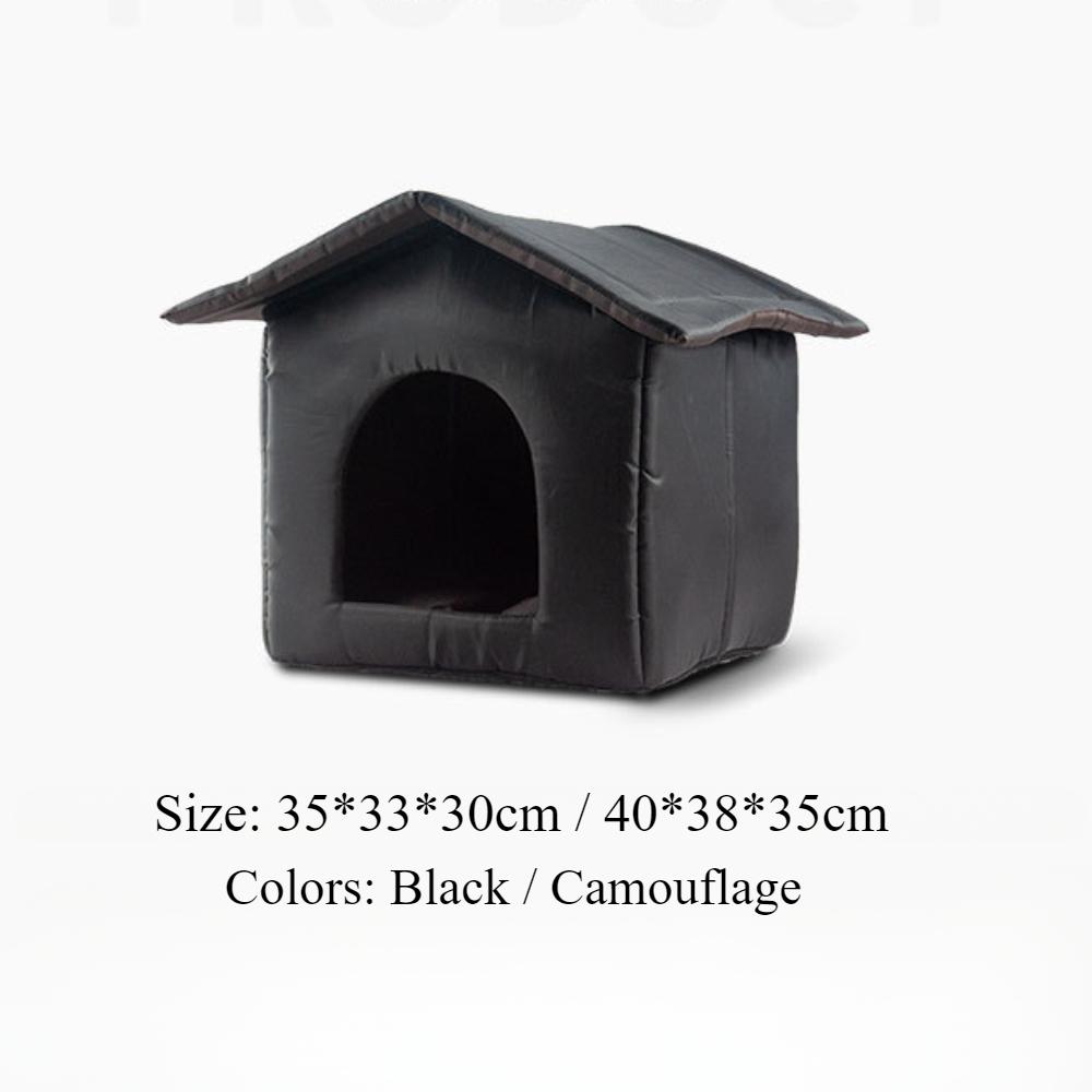 Outdoor Cat House Warm and Waterproof Stray Cat Nest Foldable Closed Rainproof Outdoor Dog House Winter Warm Stray Pet Shelter