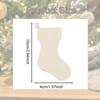 30x Christmas Stockings Wooden Cutouts Unfinished Blank Slices Pendants Ornaments for Crafts