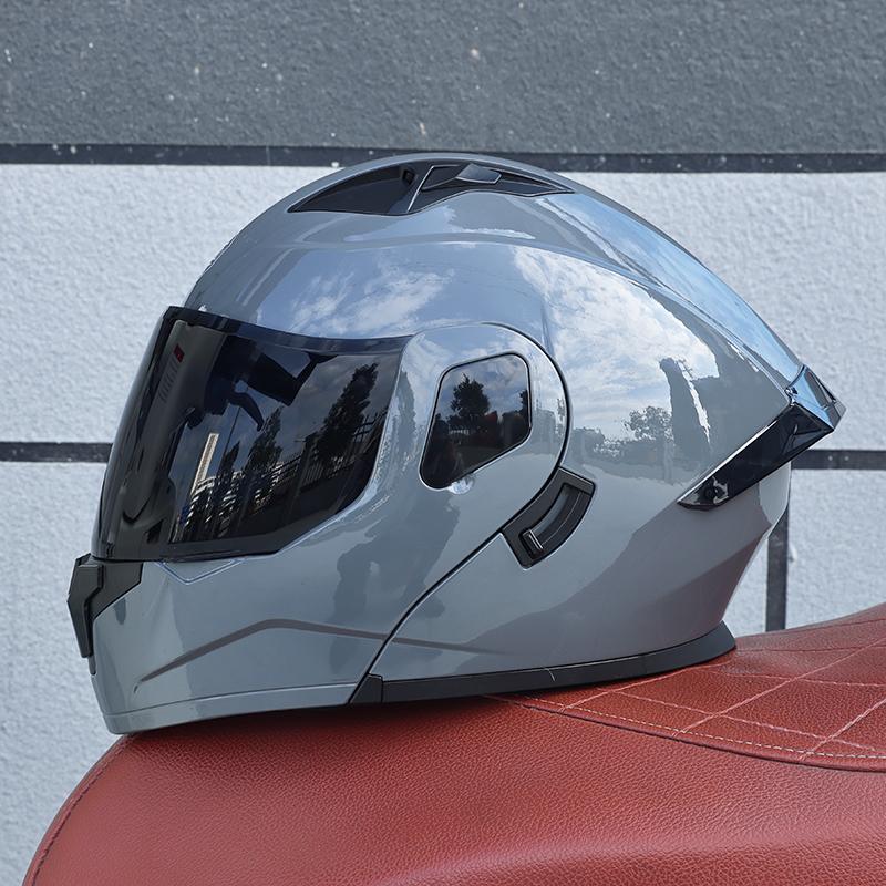 103-ORZ-Motorcycle Helmet, Men's and Women's Open Face Helmet, Dual Mirror, Summer Full Face Helmet, Four Seasons