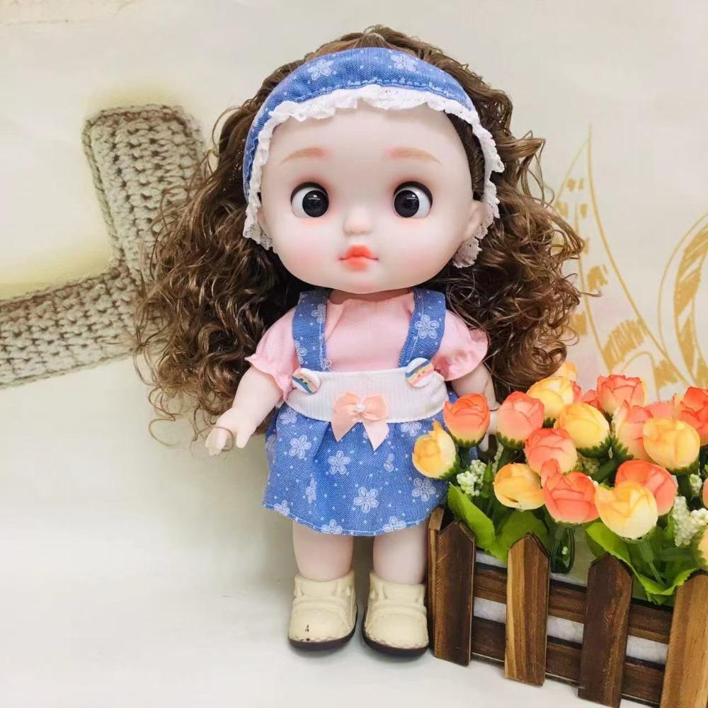 

Long Hair Dress Up BJD Dolls 1/6 SD Makeup Ball Joint Doll 28cm Bjd Doll with Clothes Children style 6
