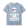 Funny Haters Gonna Hate President Middle Finger T-Shirt Cotton Men Tshirts Summer Tees Brand New Geek