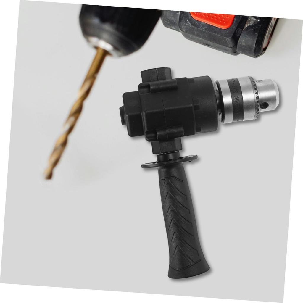 POPETPOP Multifunctional Electric Hand Drill Bit for Impact Degree Corner Angle Attachment for Right Angle Drill ABS Black Drill, Driver, Tool,