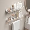 Acrylic Bathroom Storage Rack with Simple Design and No Need for Punching Toilet Cosmetics Washbasin Hanging Towel Storage Rack