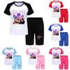 Kpop Demon Hunters Children Summer Athletic Set With Cotton Fabric For Active Kids