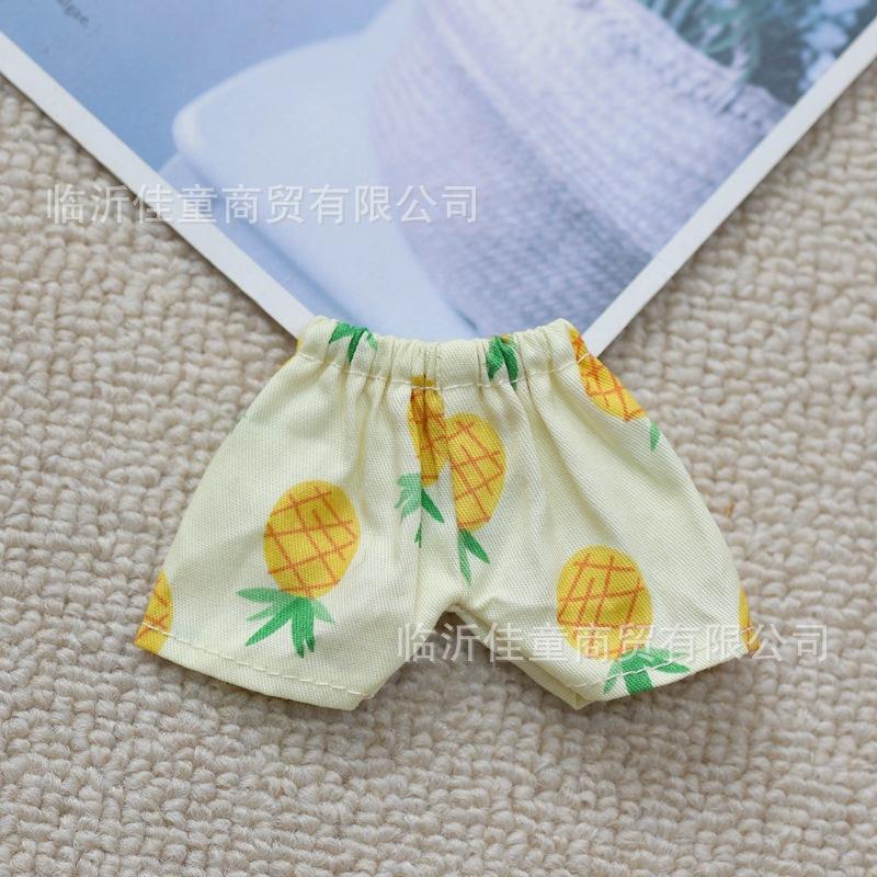 Labubu Doll Clothing Headmaster Dog Floral Dress 17cm Plush Doll Clothing Accessories Labubu I II Idol Doll Sitting Party