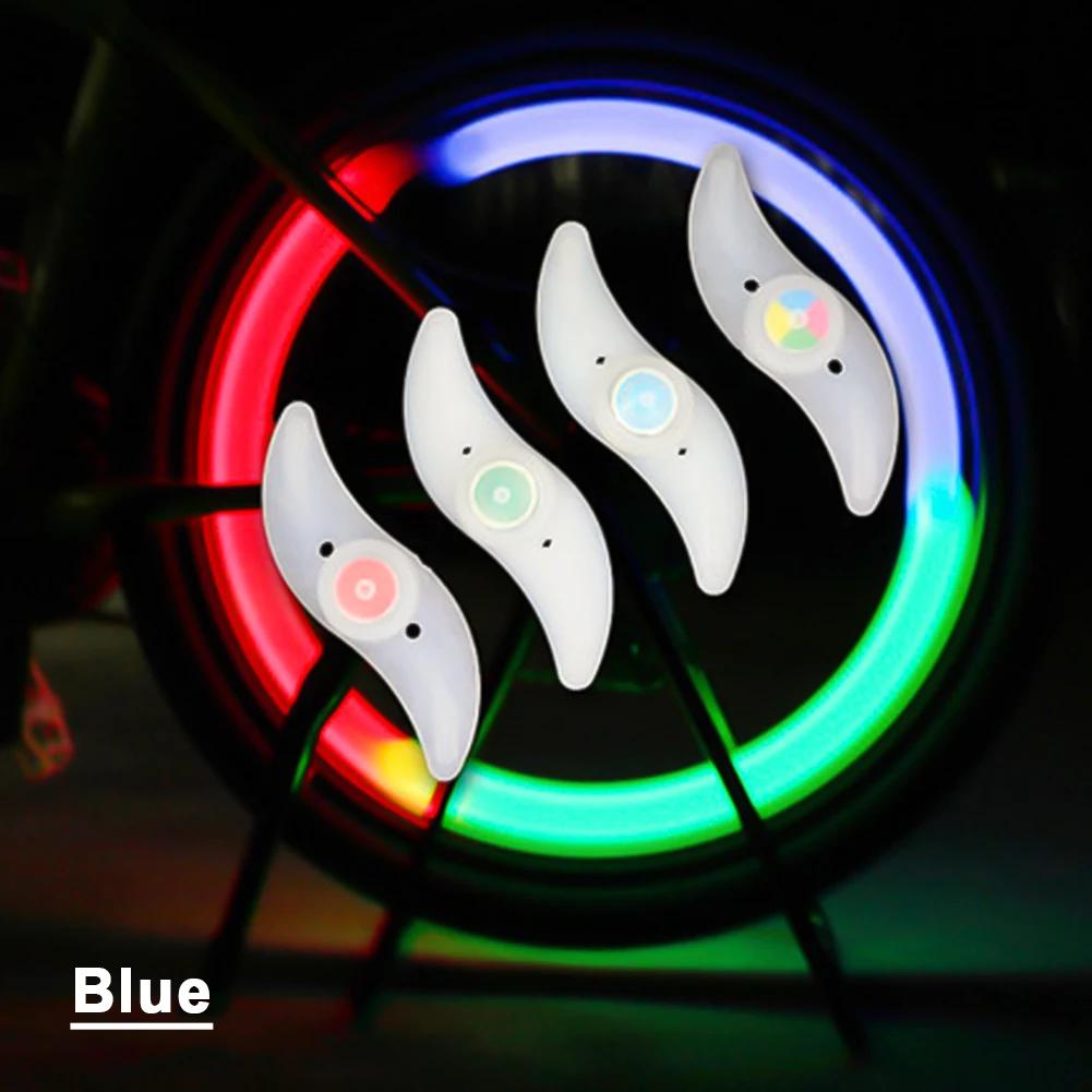 Colorful Bike Wheel Spoke Light MTB Bicycle Accessories Light LED Tire Flash Tail Lights Safety Warning Cycling Lamp Waterproof