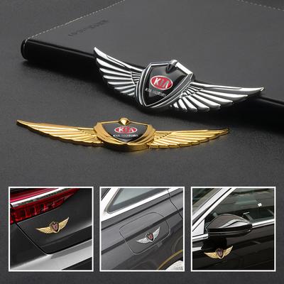 UQQV8 1 pièce Autocollant Décoration Emblème Métal 3D pour Coffre de Carrosserie de Voiture Pour Ceed Sorento K3 K6 Rio Sportage Cadenza Soul Picanto Optima Cerato