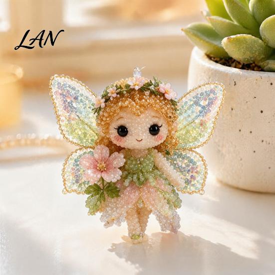 Kit Animale con Perline Fatto a Mano 1 Set Kit Fai da Te 3D, Artigianato Artistico con Perline con Istruzioni, Insetto Uccello Fata per Bambini Adulti Principianti Lavorazione a Perline