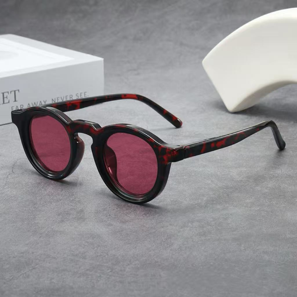 New Vintage Round Sunglasses Women Men Brand Circular Sun Glasses Female Oval Eyewear Sunglasses for Male Female Eyeglasses