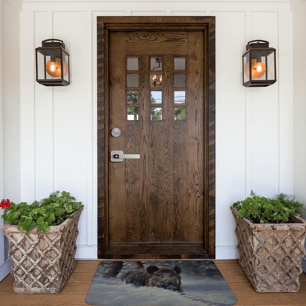 Wild Animal Boar Floor Door Bath Kitchen Mat Anti-Slip Indoor Doormat Living Room Entrance Carpet Rug