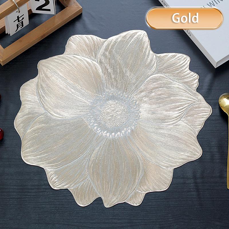 

Подставка под горячее в форме лотоса, декоративная, моющаяся, для стола, подставки для дома, вечеринки, свадебного украшения