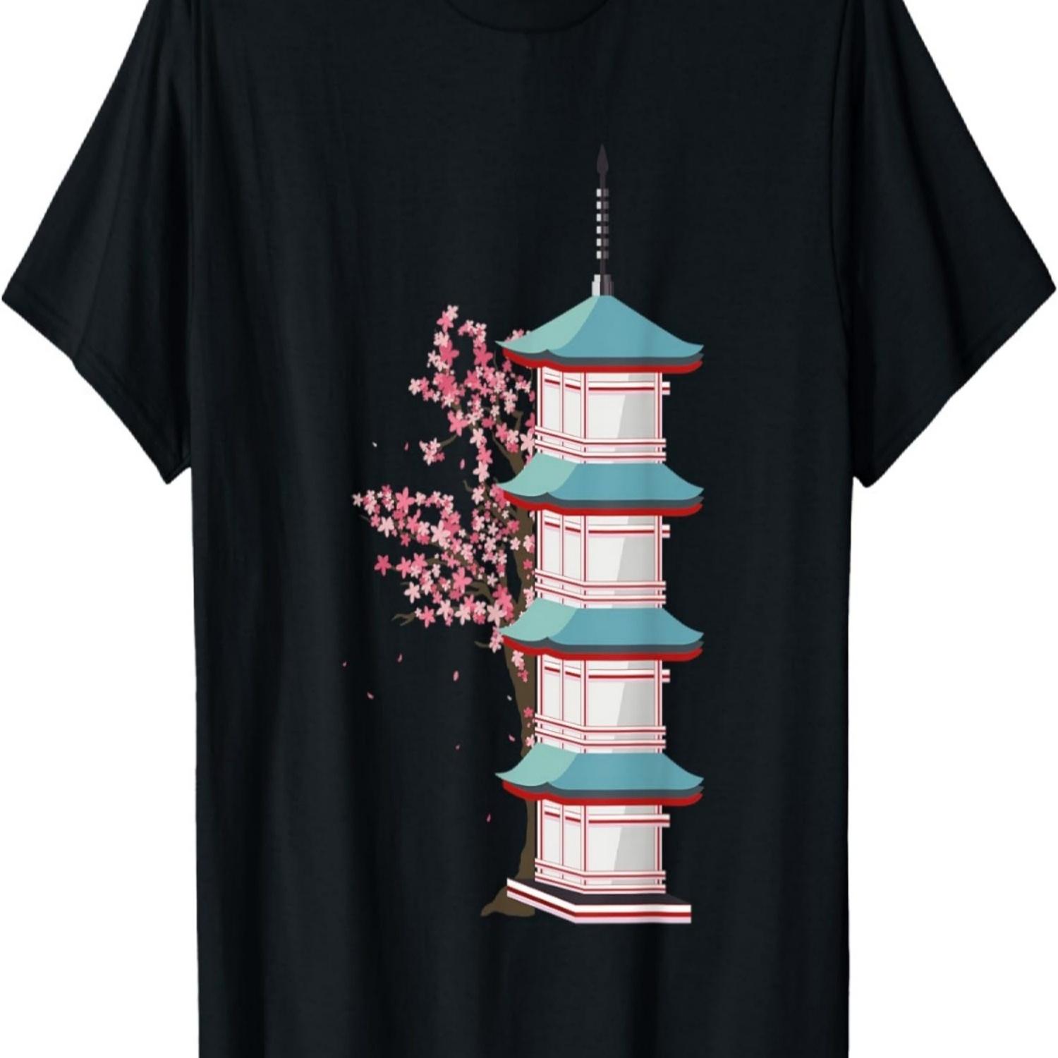 Pink Sakura Tree  Culture Pretty Cherry Blossom T-Shirt S