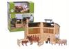 Collecta Set with a Farmer, 5 Animals and a Barn - 84150 In Packaging