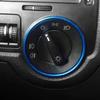 Aluminum Car Headlight Switch Decor Frame Trim Ring Sticker for Volkswagen VW Golf Jett MK5 MK6 Passat B6 B7 CC Touran Tiguan