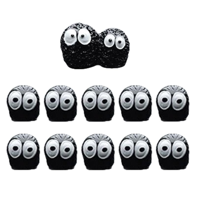 Car Interior Accessory Black Coal Car Decoration Automotive Dashboard Decors Adhesive Soot Sprites Ornament