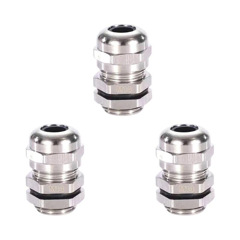 3pcs Erosion Resistant Cable Connector Quick Install Waterproof Fitting for Commercial Building Electrical Projects