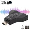 Dual Audio Interface USB Sound Card Independent Sound Card External Sound Adapter For Headphone