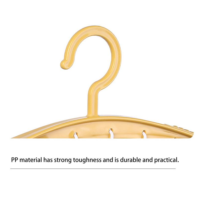 Umeraș Multifuncțional de Uz Casnic Fără Urme Rezistent la Vânt Plastic Îngroșat Uscare Lenjerie Șosete Clip Umeraș