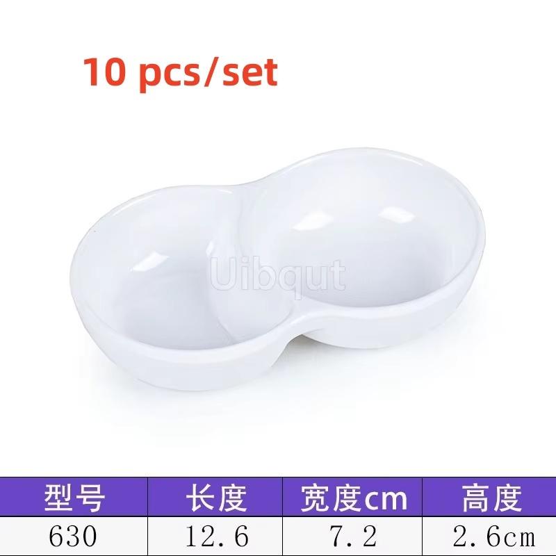 Melamine Hot Pot Sauce Dishes plastic Small Dipping Plates Self seasoning pepper wasabi Soy Sauce Vinegar Dish dressing bottle