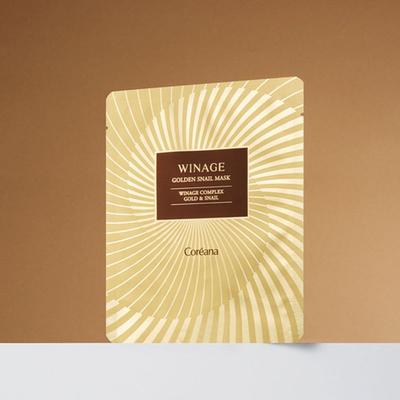 Winage Goldene Schneckenmaske (10 Blätter)