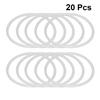 10Pcs Dreamcatcher Ring Set 20Cm White Plastic Circles for DIY Dream Catcher Craft Yarn Wrapping Projects Dreamcatcher Ring