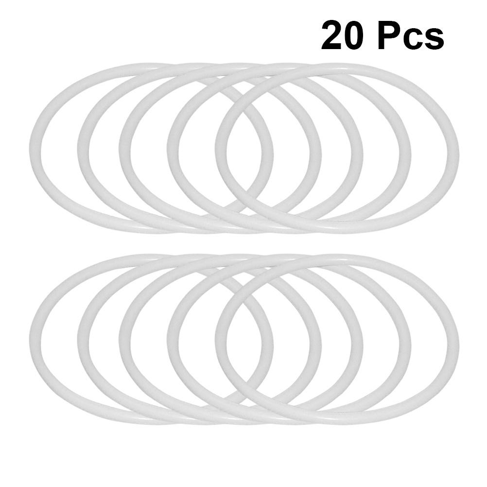 10Pcs Dreamcatcher Ring Set 20Cm White Plastic Circles for DIY Dream Catcher Craft Yarn Wrapping Projects Dreamcatcher Ring