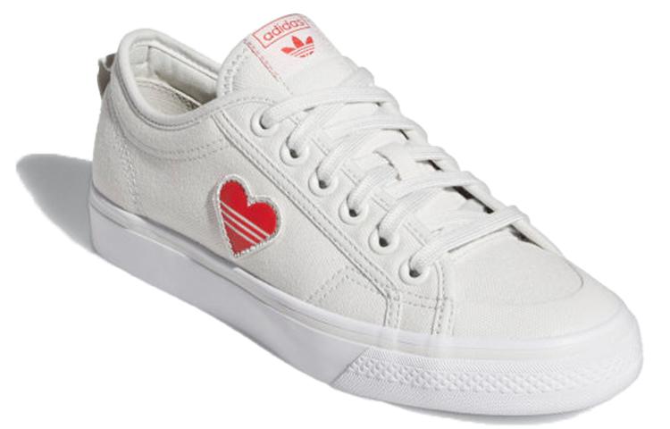 adidas Nizza Trefoil 'White Red' Damskie H02542