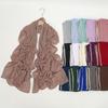 New Rhinestone Shiny Chiffon Hijab Scarf For Woman Muslim Hijab Shawl Chain Long Wraps Fashion Premium Headscarf Islam Turban