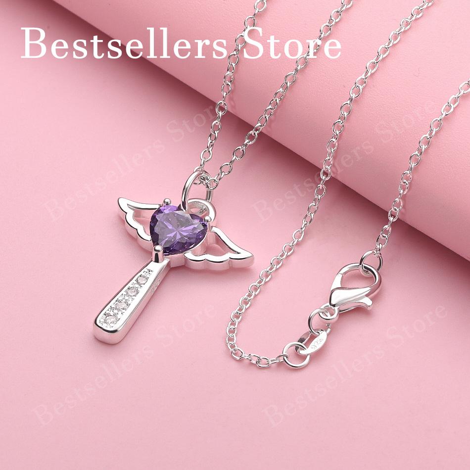 925 Sterling Silver 16-30 Inch Exquisite Heart-shaped Zircon Pendant Necklace for Women's Wedding Accessories and Jewelry