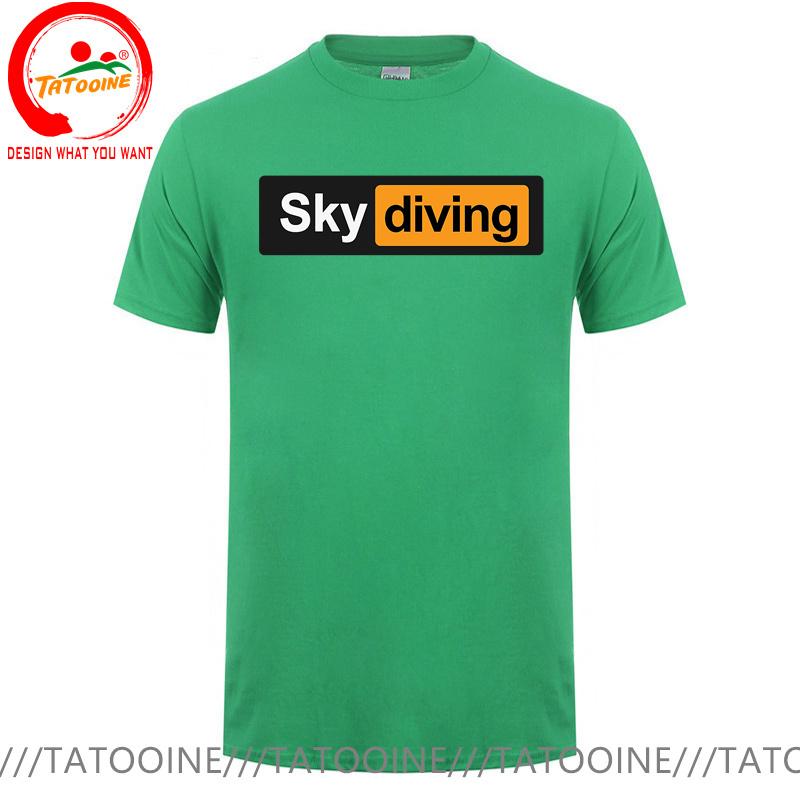 Funny Sky Diving Tshirt Skydiving T Shirt Unisex Sky Diver Diving Tee Shirt Oversized S6xl Tshirt Risky Extreme Sports Clothing