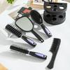 5 Pieces Mirror Comb Set Air Cushion Curly Hair Ribs Comb Girls Special Smooth Hair Massage Fluffy Comb