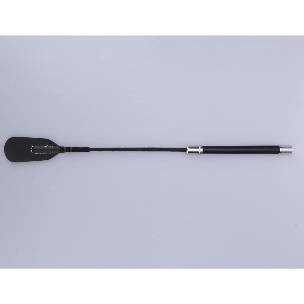 Black Riding Crop Straight Leather Restraint Cosplay Supplies