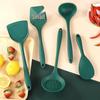 Heat-Resistant Silicone Spatula and Soup Ladle Set – Non-Stick, Food-Grade, Anti-Scald Kitchen Utensils