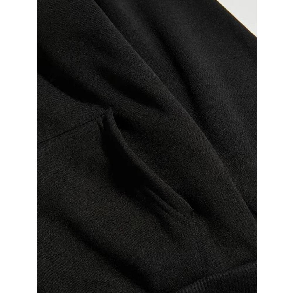 American Dark Thorn Letter Sweatshirt, Unisex Loose Fit Trendy Casual Top, Streetwear Retro Fashion Hoodie