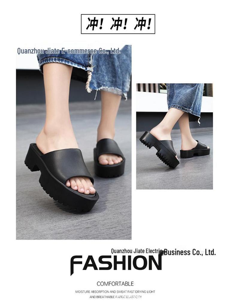 Women's Cloud Comfort Open-toe Sandals: Summer Outdoor, Casual Thick Sole Slippers.