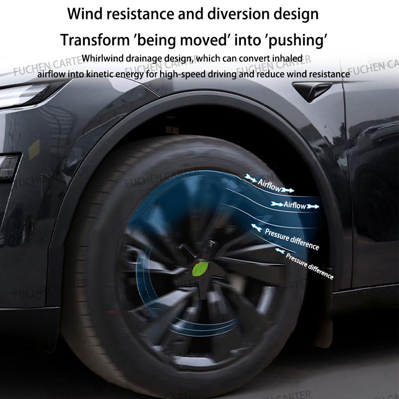 4PCS Hub Cap For Tesla Model Y Juniper 2025+ Car Replacement Wheel Cap 19 Inch Performance Automobile Hubcap Cover Accessories