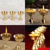 5.5/6.5cm Craft Candle Holders Copper Butter Lamp Holder Long Lamp Candlestick Candle Copper Alloy Festival Ornament Home Deco