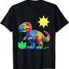 Building Bricks Dinosaur Trex Family Matching Tshirt