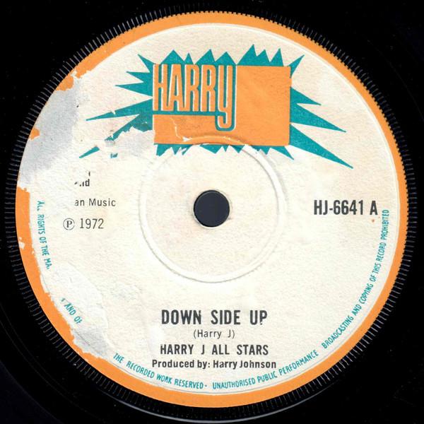 7inch Record HARRY J. ALL STARS Down Side Up HJ6641 Harry J Records 1972 UK Reggae Ska Dub Used